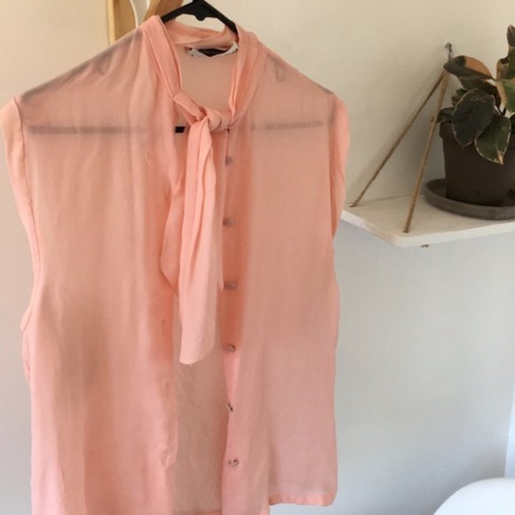 Vintage 100% Silk Blouse - Picture 6 of 7